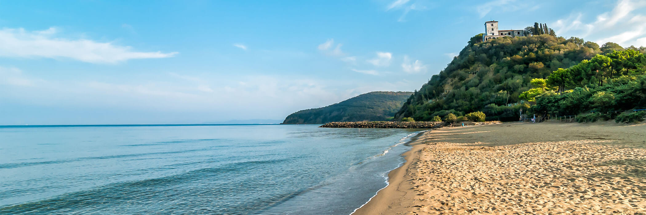 Blick aufs Meer in der Maremma